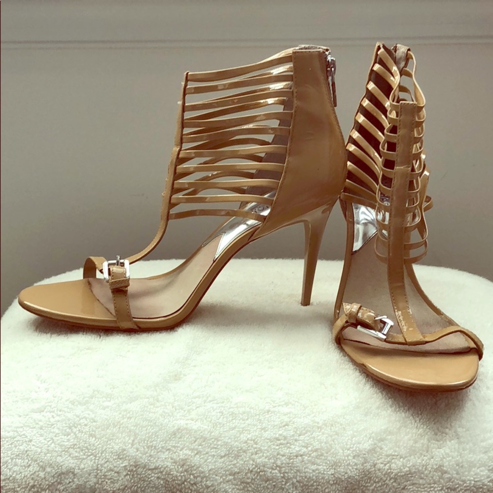 Michael Kors nude strappy sandal size 10M